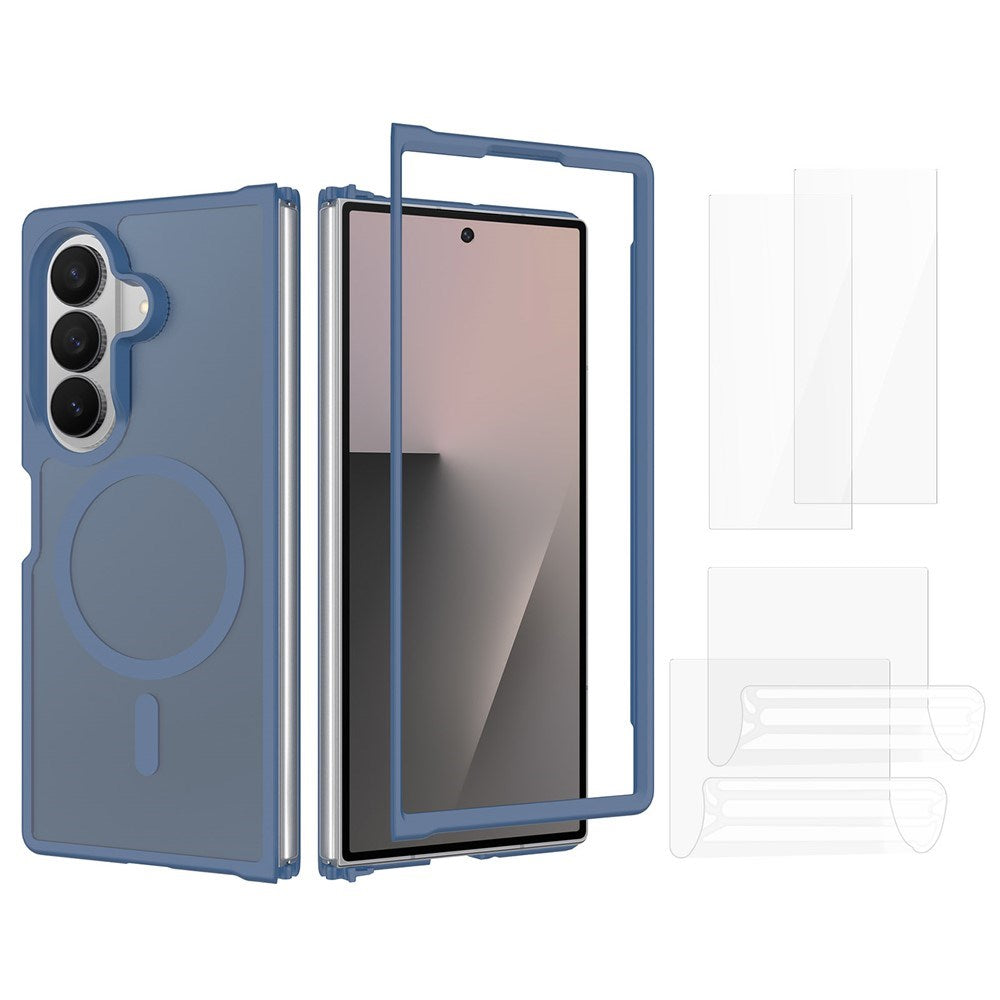 Samsung Galaxy Z Fold8 Ultra EIDERWOOD Hybrid Case incl. Screen Protector Set - Blue / Transparent