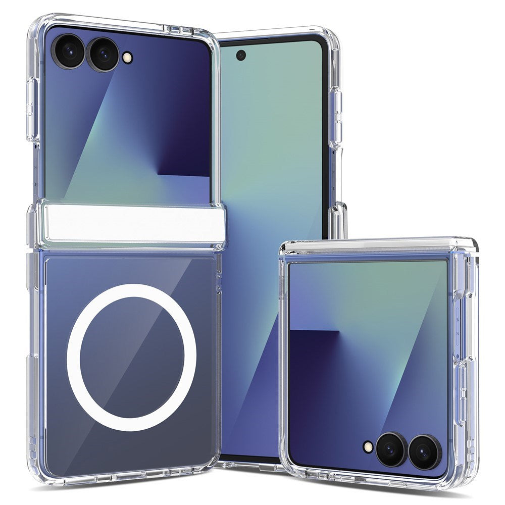 Samsung Galaxy Z Flip8 EIDERWOOD Hybrid Case with Hinge Protection - Transparent