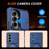 Samsung Galaxy Z Fold8 Ultra / Fold7 EIDERWOOD Hybrid Cover med 360° Rotatable Kickstand & Camera Protection - MagSafe Compatible - Blue