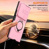Samsung Galaxy Z Fold8 Ultra / Fold7 EIDERWOOD Hybrid Cover med 360° Rotatable Kickstand & Camera Protection - MagSafe Compatible - Pink