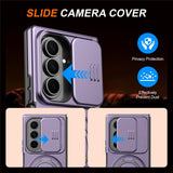 Samsung Galaxy Z Fold8 Ultra / Fold7 EIDERWOOD Hybrid Cover med 360° Rotatable Kickstand & Camera Protection - MagSafe Compatible - Purple