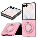 Samsung Galaxy Z Flip8 EIDERWOOD Hybrid Case with 360° Rotatable Kickstand - Pink
