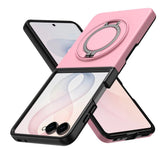 Samsung Galaxy Z Flip8 EIDERWOOD Hybrid Case with 360° Rotatable Kickstand - Pink