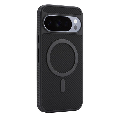 Google Pixel 11 / 11 Pro EIDERWOOD Case with Carbon Structure - MagSafe Compatible - Black