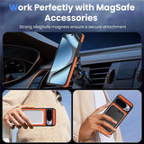 Google Pixel 11 Pro XL EIDERWOOD Case with Carbon Structure - MagSafe Compatible - Orange