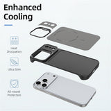 iPhone 18 Pro / 17 Pro EIDERWOOD Carbon Fiber Case w . Kickstand - MagSafe Compatible - Blue