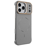iPhone 18 Pro / 17 Pro EIDERWOOD Carbon Fiber Case w . Kickstand - MagSafe Compatible - Grey