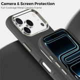 iPhone 18 Pro EIDERWOOD Faux Leather Back Case with Detachable Card Holder - MagSafe Compatible - Black