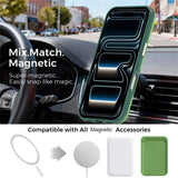 iPhone 18 Pro EIDERWOOD Faux Leather Back Case with Detachable Card Holder - MagSafe Compatible - Green