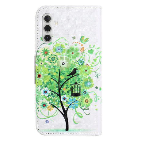 Samsung Galaxy A34 (5G) Leather Wallet Case & Print - Tree