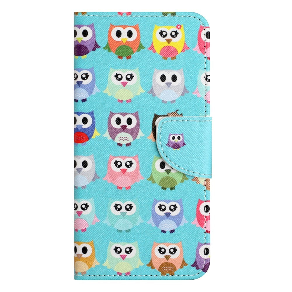 Samsung Galaxy A34 (5G) Leather Wallet Case & Print - Owls