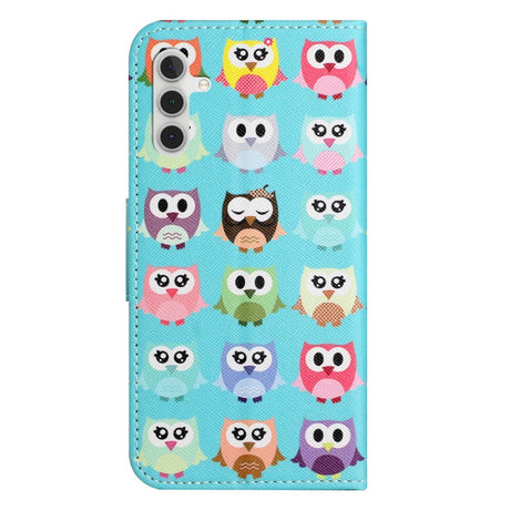 Samsung Galaxy A34 (5G) Leather Wallet Case & Print - Owls