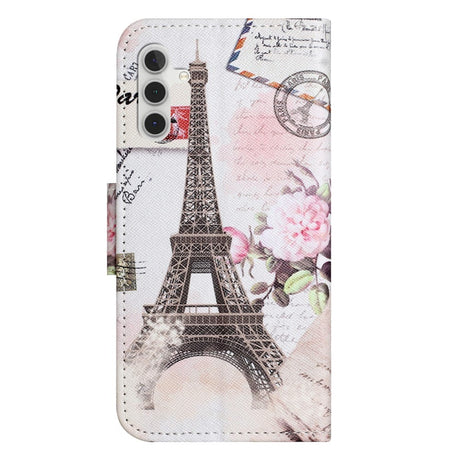 Samsung Galaxy A34 (5G) Leather Wallet Case & Print - The Eiffel Tower