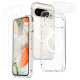 Google Pixel 11 Protection Set with 1 x MagSafe Cover & 2 x Screen Protector & 2 x Camera Lens Glass - Transparent
