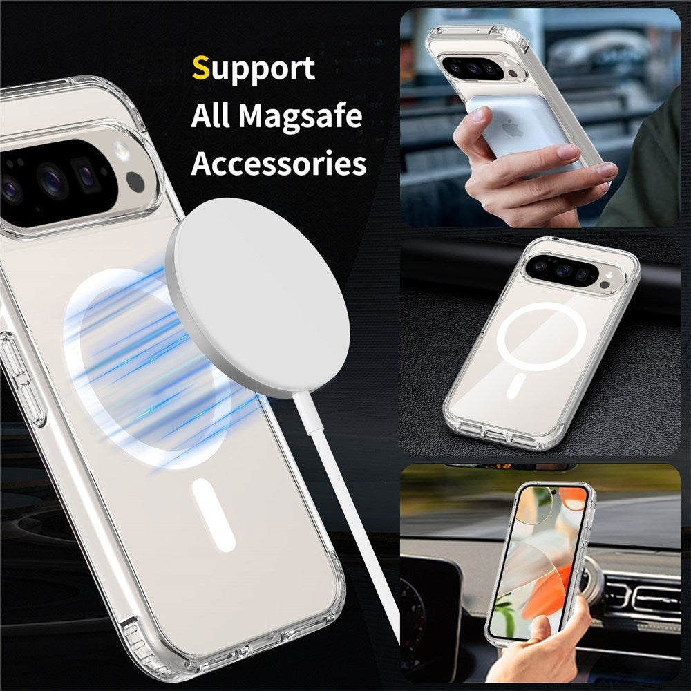Google Pixel 11 Protection Set with 1 x MagSafe Cover & 2 x Screen Protector & 2 x Camera Lens Glass - Transparent