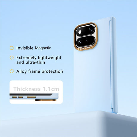 Google Pixel 11 Pro Fold ABEEL Hard Soft-Touch Plastic Case - MagSafe Compatible - Light Blue