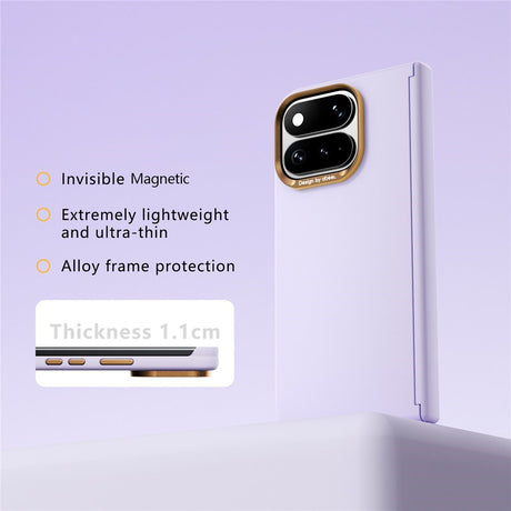Google Pixel 11 Pro Fold ABEEL Hard Soft-Touch Plastic Case - MagSafe Compatible - Purple