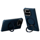 Google Pixel 11 Pro Fold ABEEL Hard Soft-Touch Plastic Case w. Kickstand - MagSafe Compatible - Dark Blue