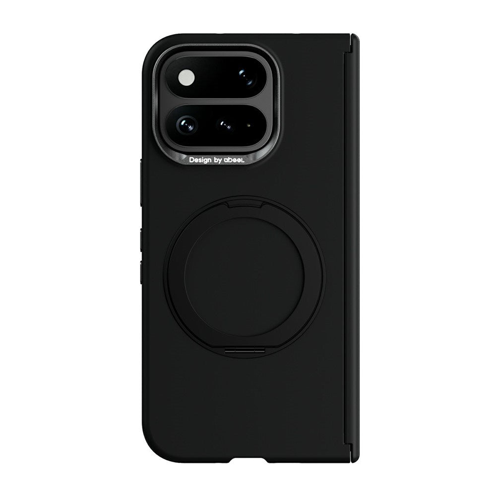 Google Pixel 11 Pro Fold ABEEL Hard Soft-Touch Plastic Case w. Kickstand - MagSafe Compatible - Black