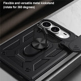iPhone Fold EIDERWOOD Hybrid Tough Case with Kickstand & Cam Slider - Blue