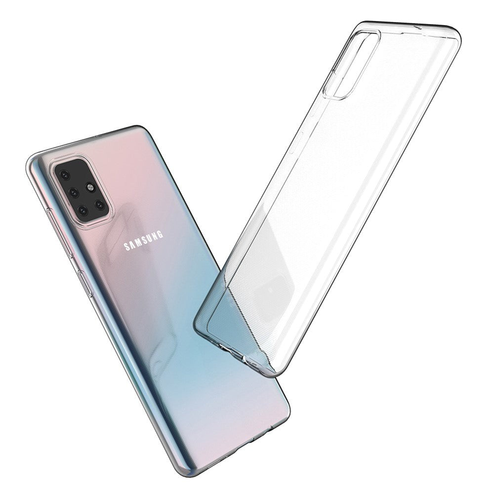 Samsung Galaxy A71 Flexible Plastic Case - Transparent