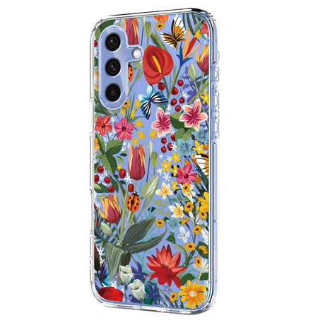 Samsung Galaxy S26 FE EIDERWOOD Flexible Plastic Case with Floral Motif - Transparent / Lilies