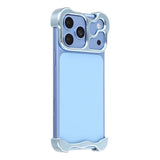iPhone 18 Pro Two-Piece Metal Bumper Case - Blue