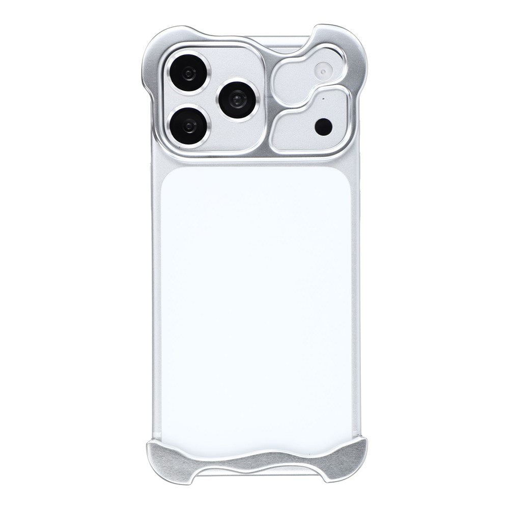 iPhone 18 Pro Two-Piece Metal Bumper Case - Silver