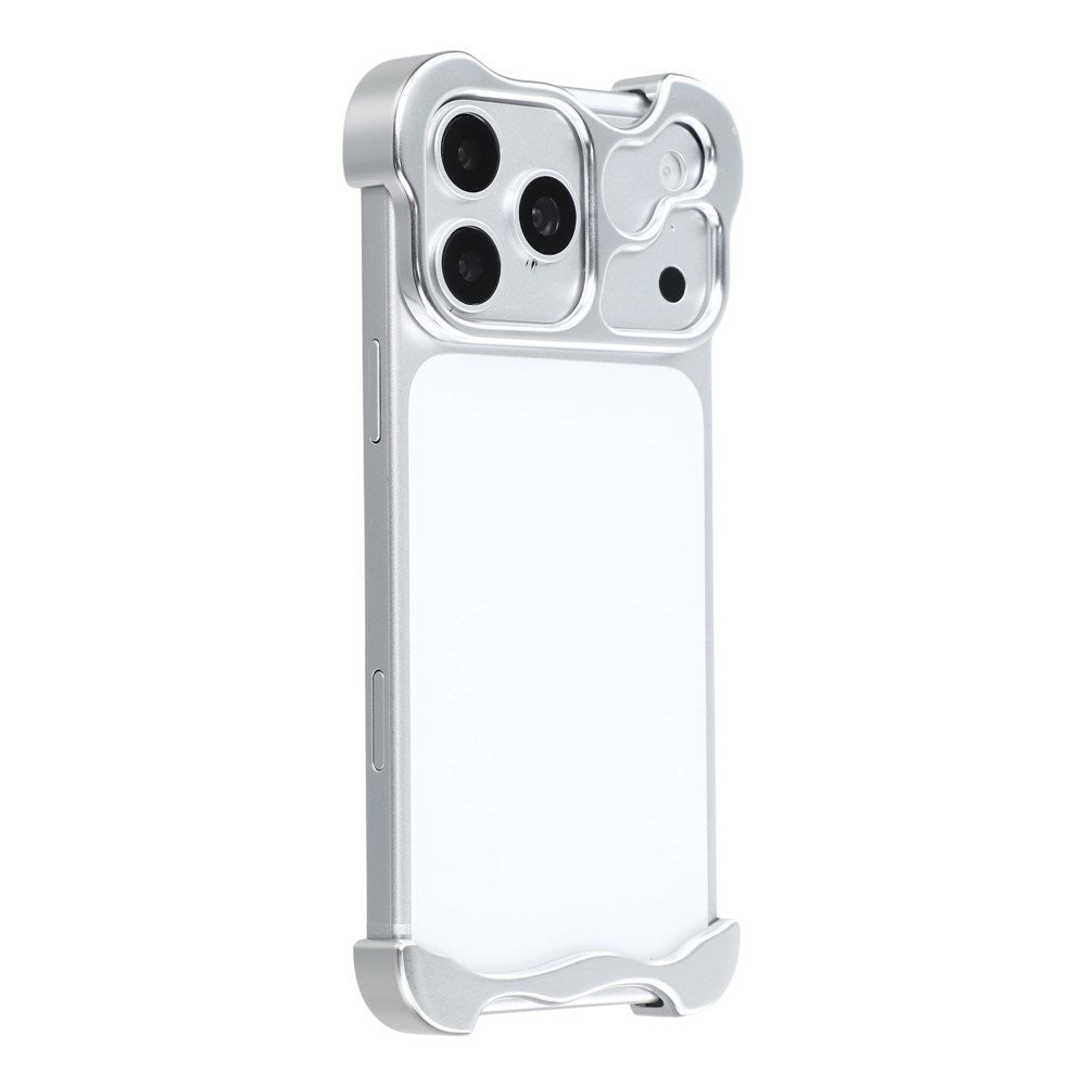 iPhone 18 Pro Two-Piece Metal Bumper Case - Silver