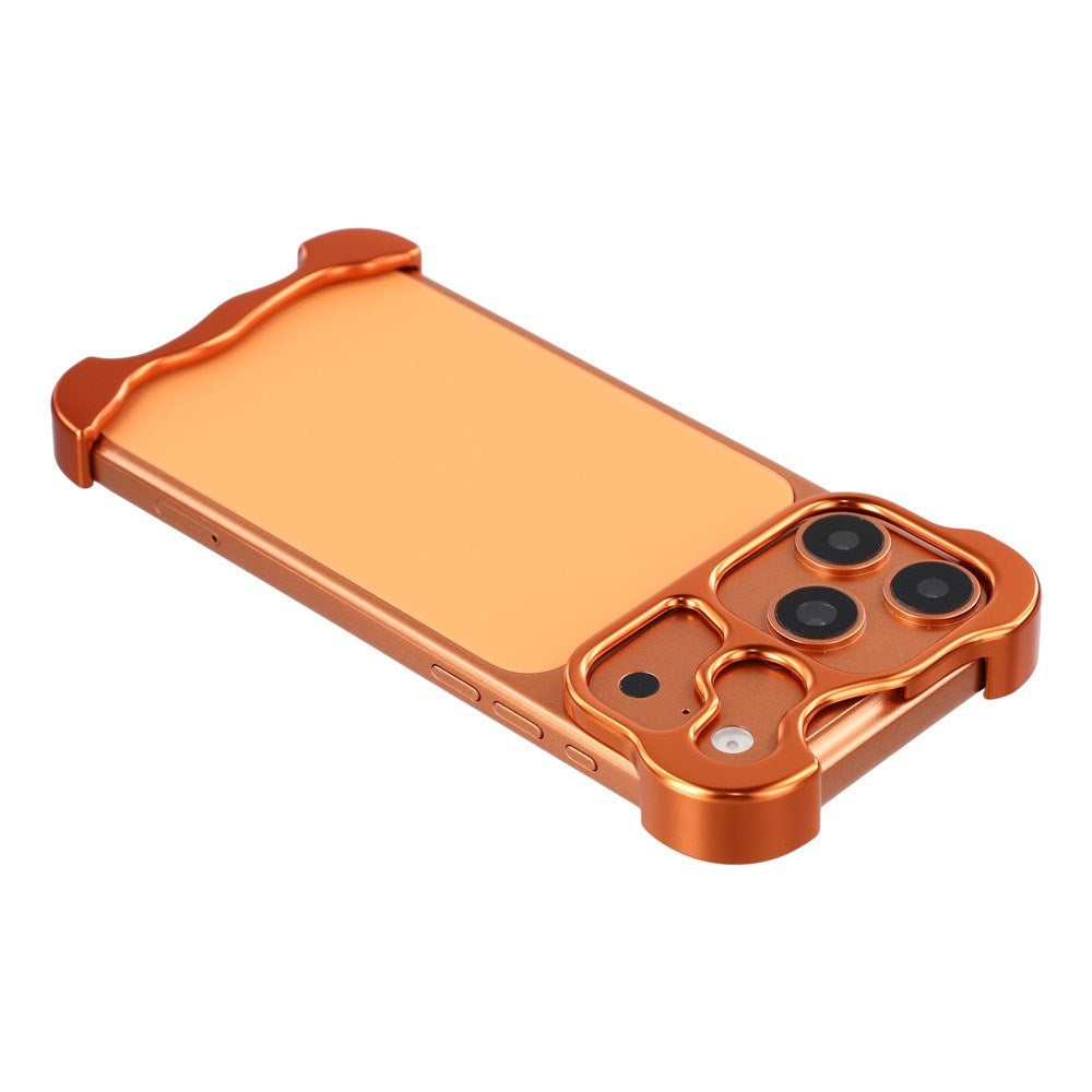 iPhone 18 Pro Max Two-Piece Metal Bumper Case - Orange