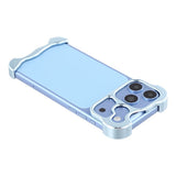 iPhone 18 Pro Max Two-Piece Metal Bumper Case - Blue