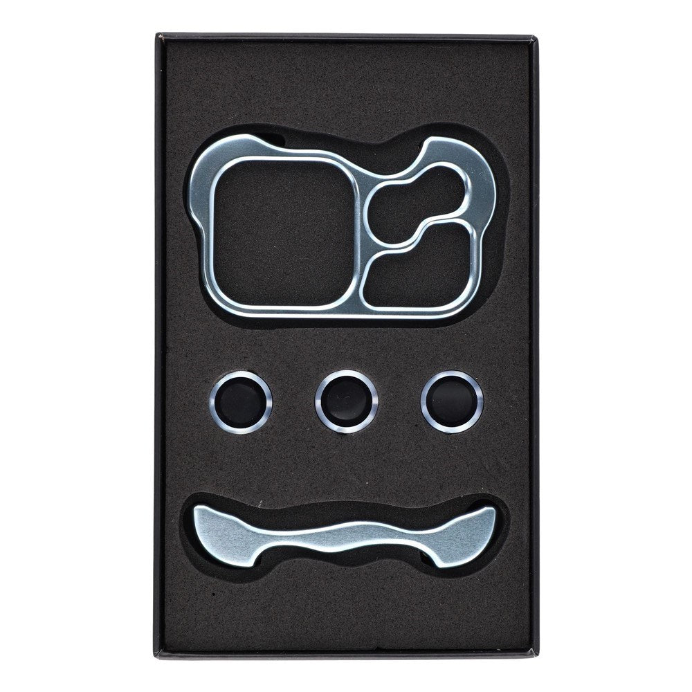 iPhone 18 Pro Max Two-Piece Metal Bumper Case - Blue