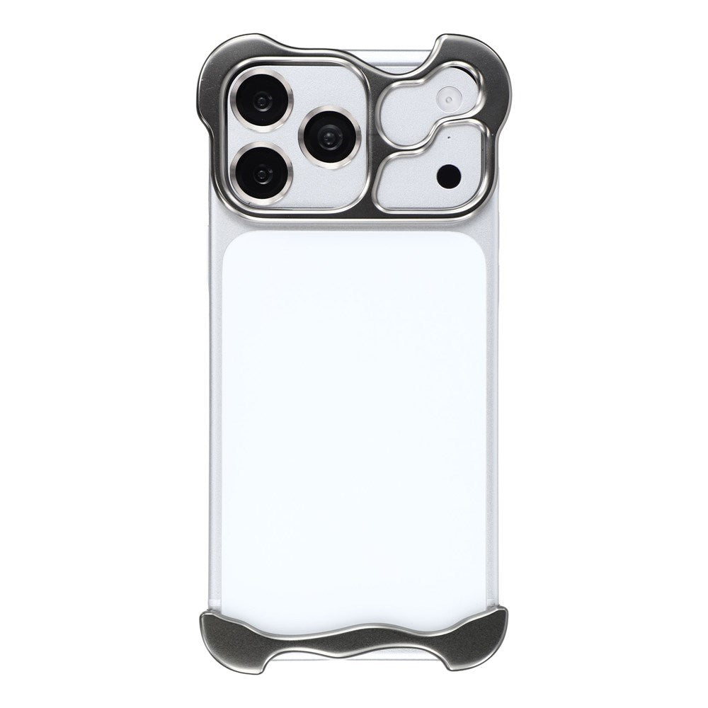 iPhone 18 Pro Max Two-Piece Metal Bumper Case - Grey