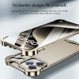 iPhone 18 Pro Max Two-Piece Metal Bumper Case - Silver