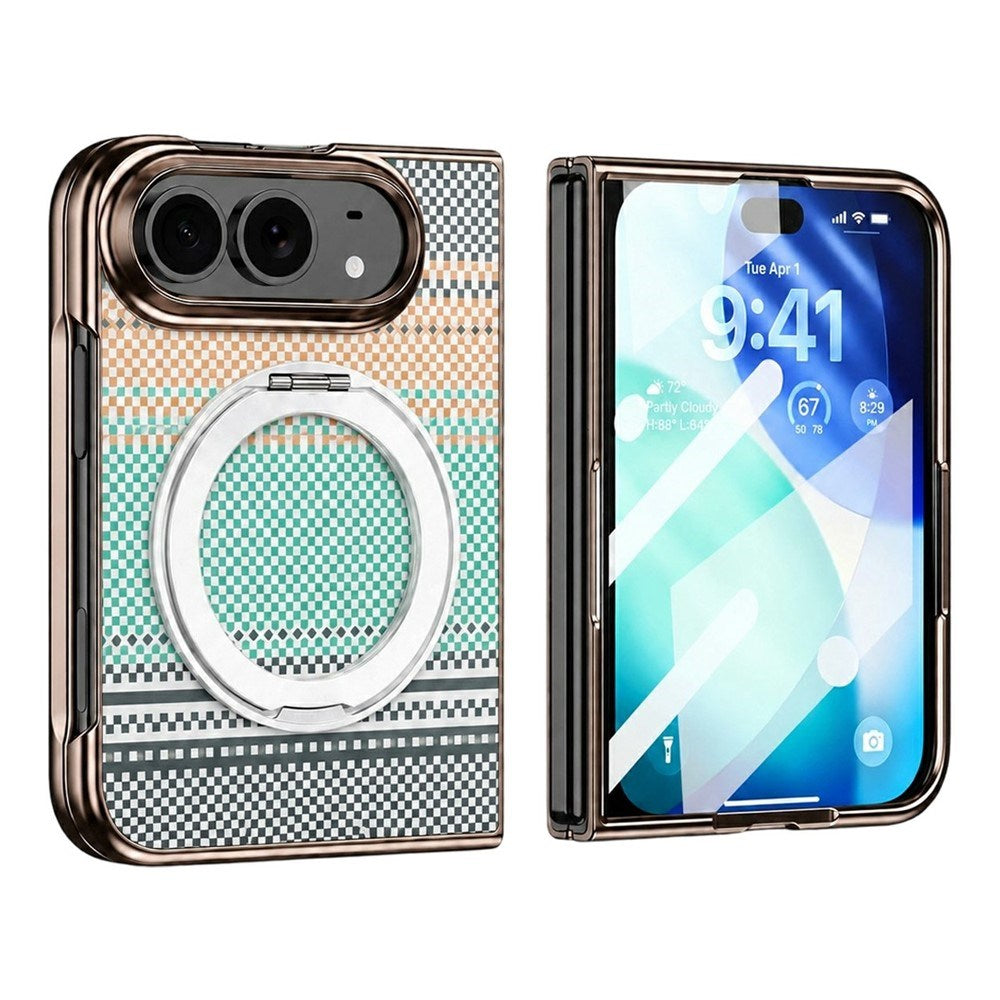 iPhone Duo EIDERWOOD Aramid Case w. Built-in Screen Protector & Kickstand - MagSafe Compatible - Blue