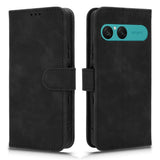 Sony Xperia 10 VIII EIDERWOOD Artificial Leather Flip Case with Wallet and Stand Function - Black