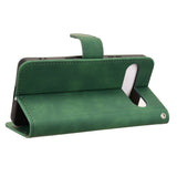 Sony Xperia 10 VIII EIDERWOOD Artificial Leather Flip Case with Wallet and Stand Function - Green