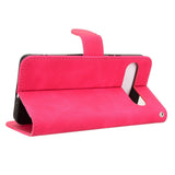 Sony Xperia 10 VIII EIDERWOOD Artificial Leather Flip Case with Wallet and Stand Function - Pink
