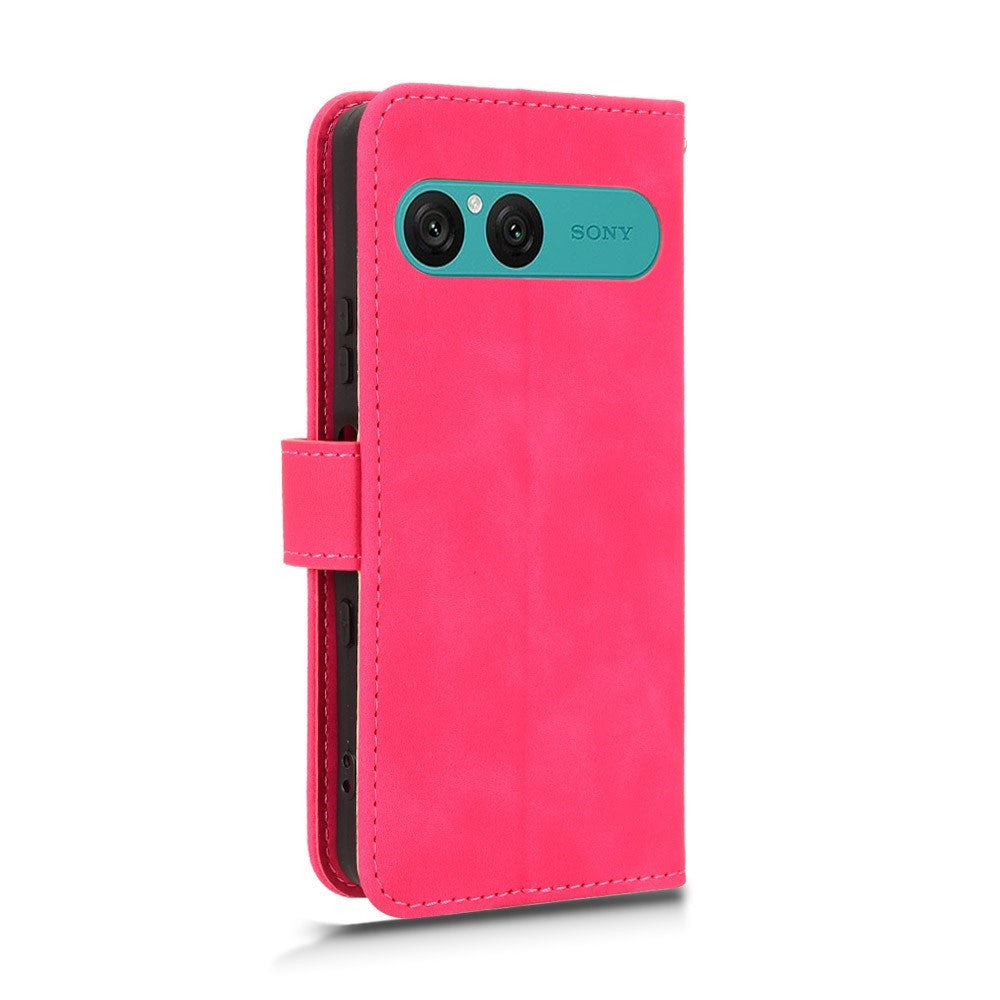 Sony Xperia 10 VIII EIDERWOOD Artificial Leather Flip Case with Wallet and Stand Function - Pink