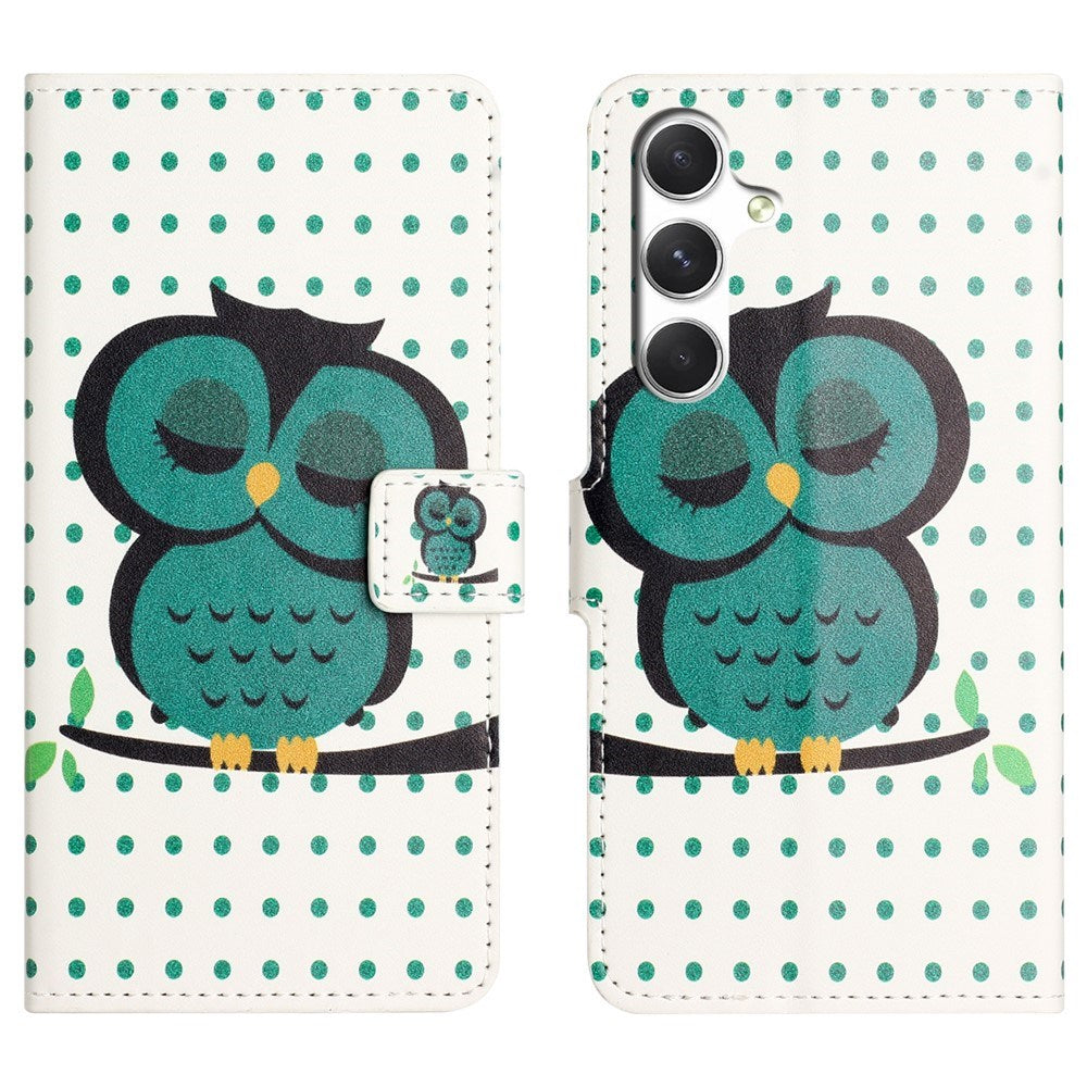 Samsung Galaxy S26 FE EIDERWOOD Flip Case with Wallet and Stand Function - Sleeping Owl