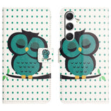 Samsung Galaxy S26 FE EIDERWOOD Flip Case with Wallet and Stand Function - Sleeping Owl