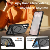 Samsung Galaxy S26 FE / S25 FE EIDERWOOD Hybrid Case with Kickstand - MagSafe Compatible - Black