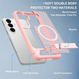 Samsung Galaxy S26 FE / S25 FE EIDERWOOD Hybrid Case with Kickstand - MagSafe Compatible - Pink