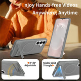 Samsung Galaxy S26 FE / S25 FE EIDERWOOD Hybrid Case with Kickstand - MagSafe Compatible - Grey