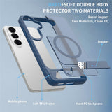 Samsung Galaxy S26 FE / S25 FE EIDERWOOD Hybrid Case with Kickstand - MagSafe Compatible - Blue