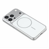 iPhone 15 Pro EIDERWOOD Hard Plastic Case w. Camera Protector - MagSafe Compatible - Silver