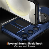 EIDERWOOD Samsung Galaxy S26 FE / S25 FE Tough Case w. Magnetic Kickstand - Blue
