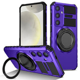 EIDERWOOD Samsung Galaxy S26 FE / S25 FE Tough Case w. Magnetic Kickstand - Purple