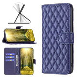 Google Pixel 11a EIDERWOOD Textured Faux Leather Flip Case with Card Holder & Stand Function - Blue