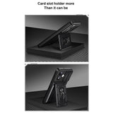 Xiaomi Redmi Note 17 Pro (5G) EIDERWOOD Hybrid Rugged Case with Card Holder & Camera Slider - Black